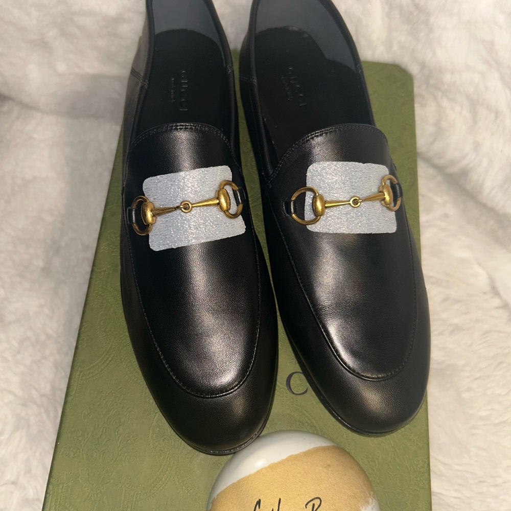 Gucci Black Leather Horsebit Loafers- BRAND NEW‎
